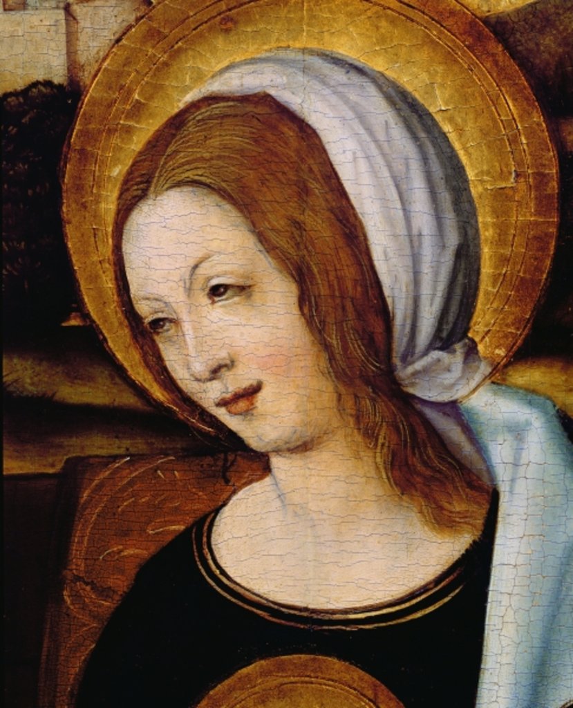 Detail of The Virgin Mary by German School