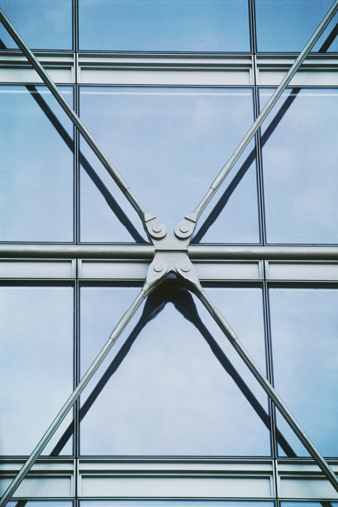 Detail of External Support Beams for Office Building by Corbis