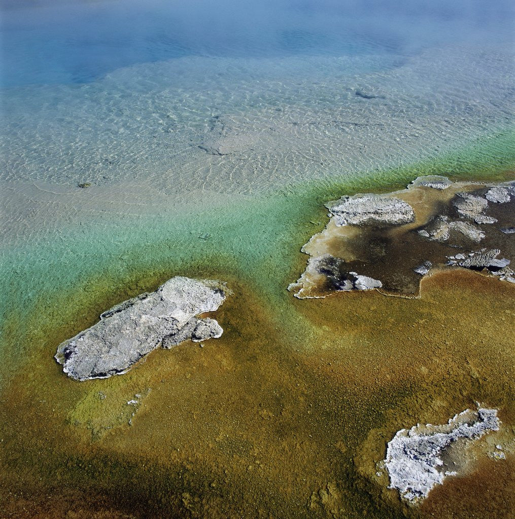 Detail of Islands Surrounded by Water Pollution by Corbis