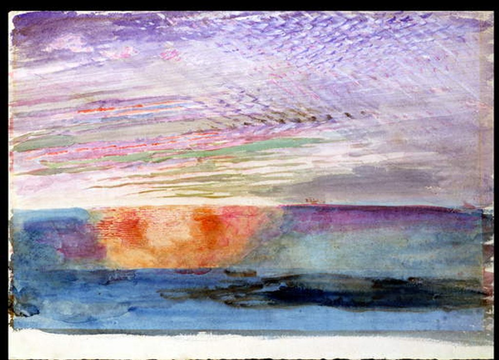 Detail of Sunset at Herne Hill through the Smoke of London, 1876 by John Ruskin