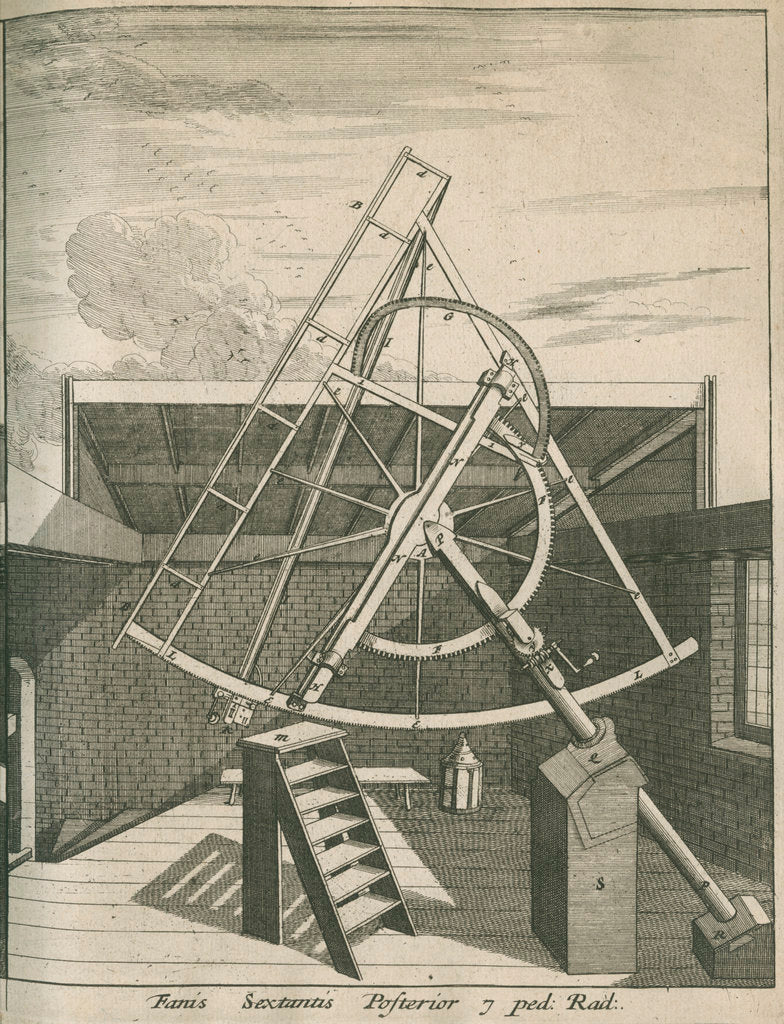 Detail of Equatorial sextant at the Royal Observatory, Greenwich by Francis Place