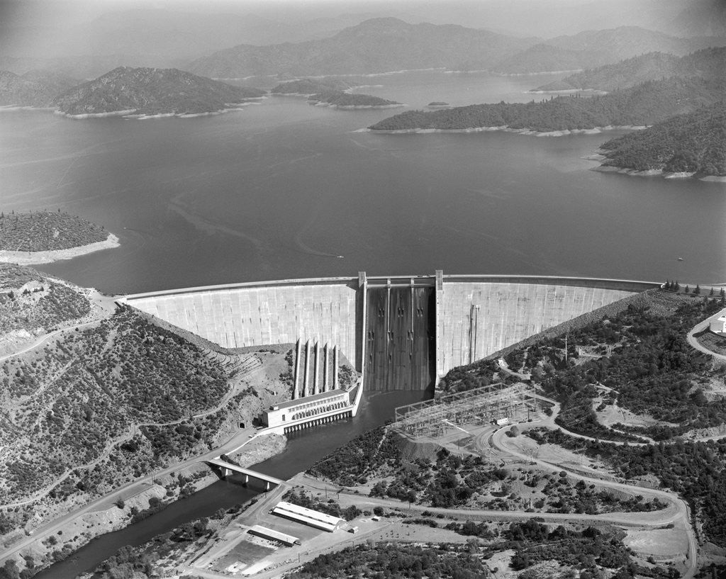 Detail of Aerial View of Shasta Dam by Corbis