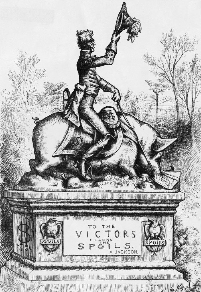 Detail of Political Cartoon of Andrew Jackson by Corbis