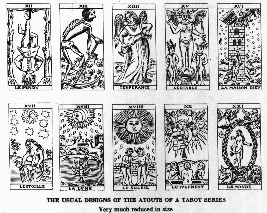 Detail of Illus Of Tarot Cards by Corbis