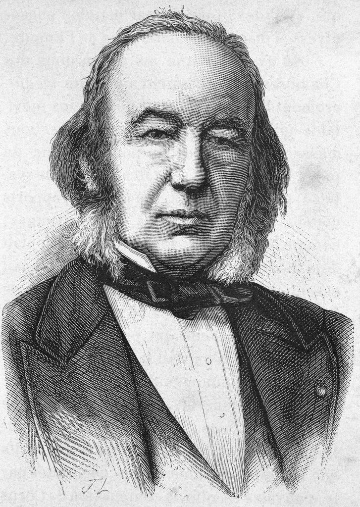 Detail of 19th Century Portrait of French Physiologist Claude Bernard from L'Histoire de France by Henri Jean Guillaume Martin