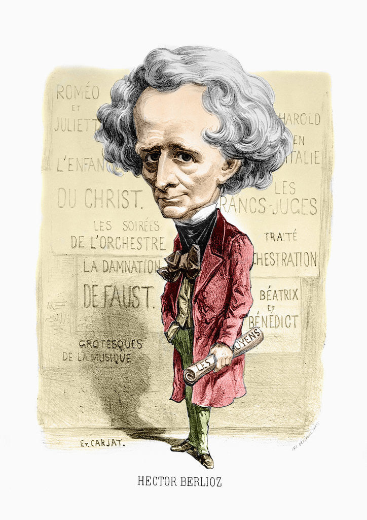 Detail of Caricature of Hector Berlioz by Corbis