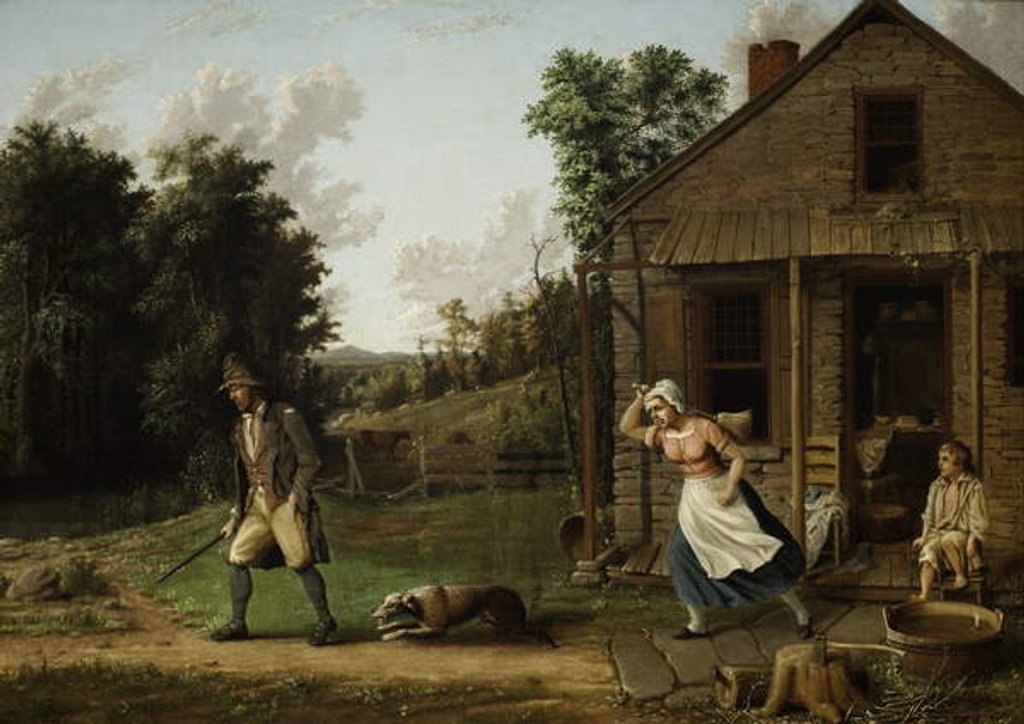 Detail of Rip Van Winkle Chased from Home by Dame Van Winkle, 1880 by Albertus D.O Browere