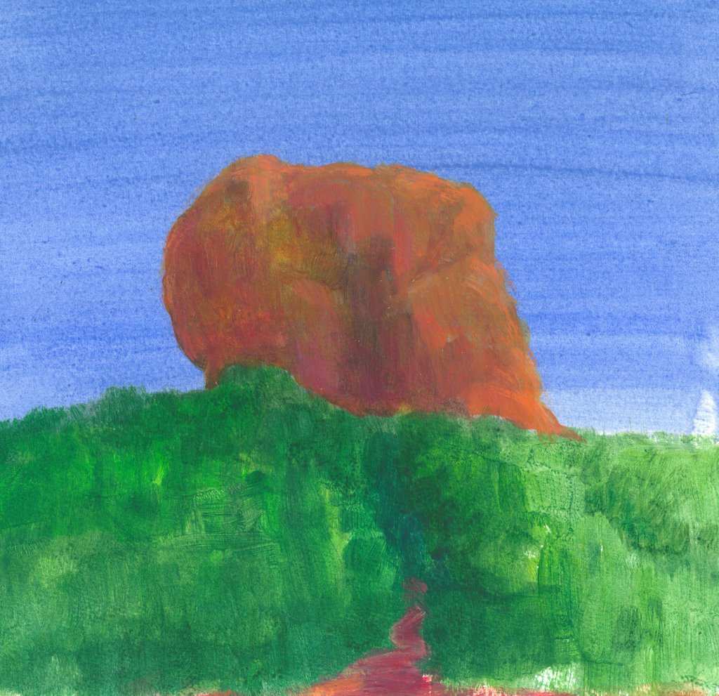 Detail of Sigiriya Rock by Lincoln Seligman