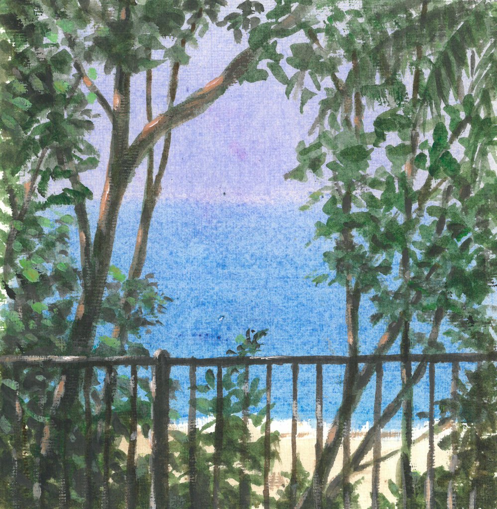 Detail of Balcony View, 2015 by Lincoln Seligman