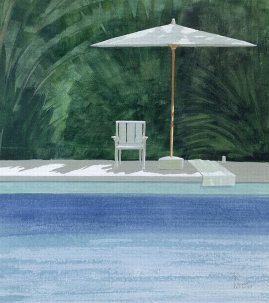 Detail of Poolside, 1994 by Lincoln Seligman