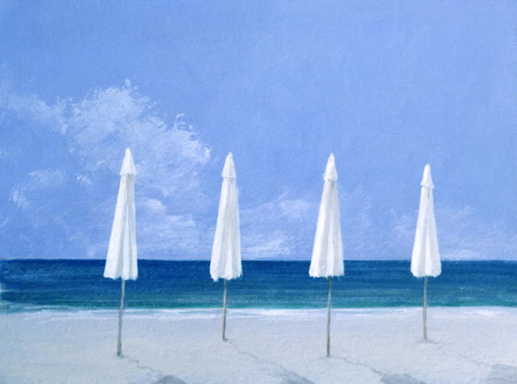 Detail of Beach umbrellas, 2005 by Lincoln Seligman