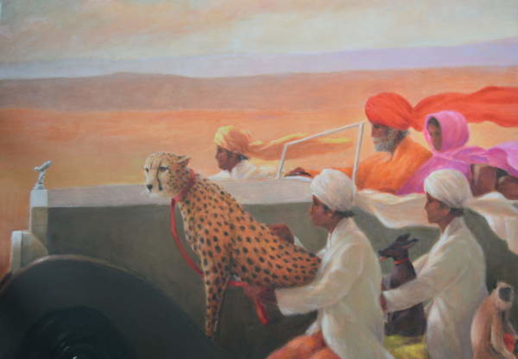 Detail of Hunting Party by Lincoln Seligman