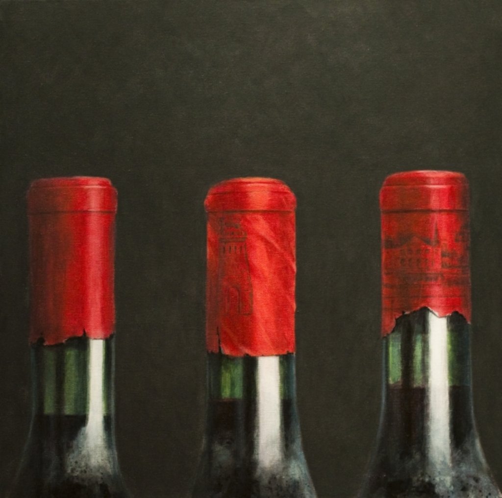 Detail of Three Wines, 2010 by Lincoln Seligman