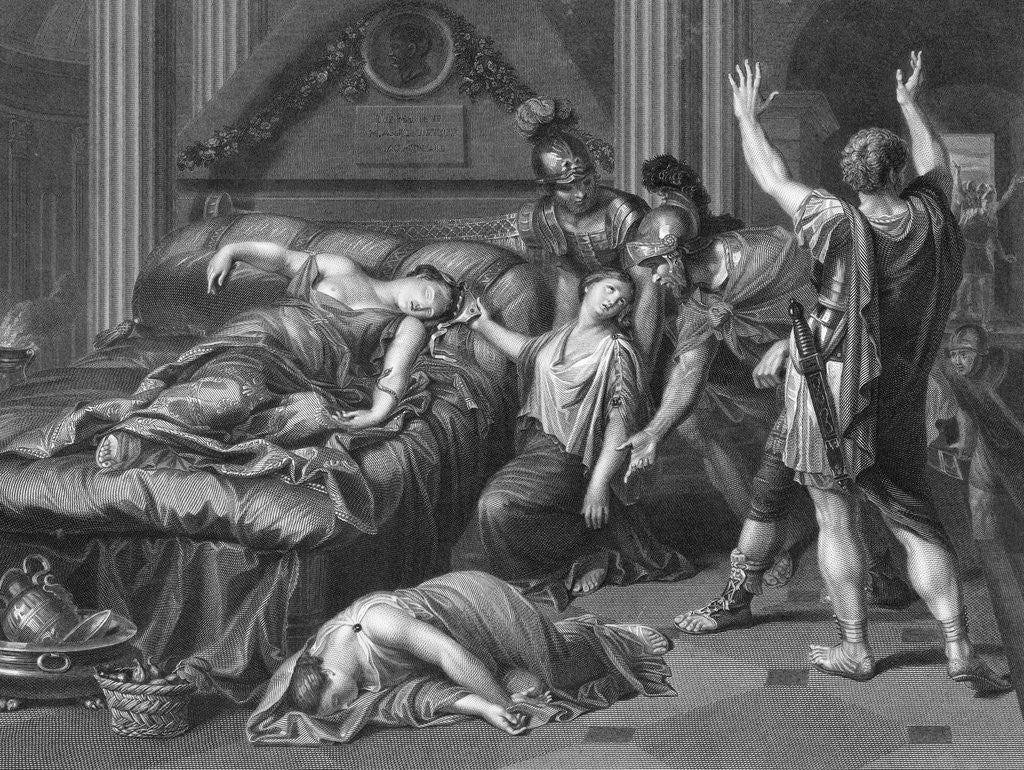 Detail of Drawing of Cleopatra Death Scene by Corbis