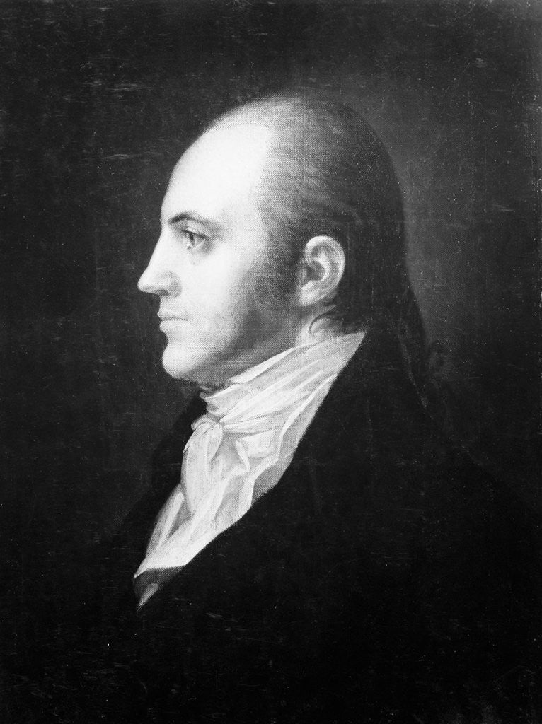 Detail of Profile Portrait of Aaron Burr by Corbis