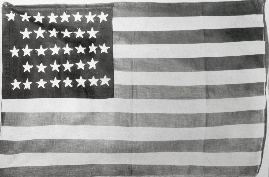 Detail of 36-Star American Flag (1865-1867) by Corbis