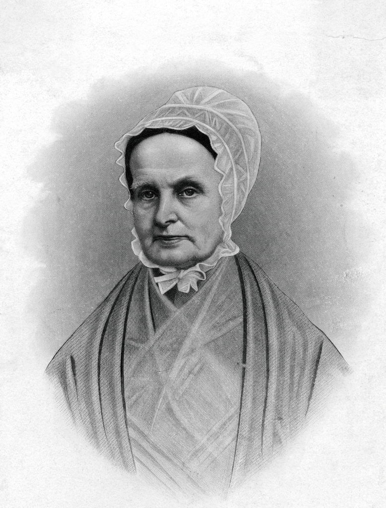 Detail of Illustrated Portrait of Lucretia Mott by Corbis