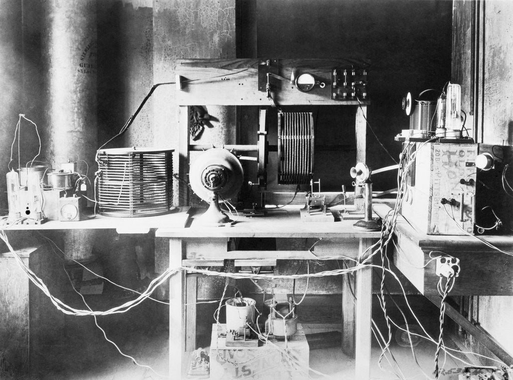 Detail of Dr. Frank Conrad First Radio Station in the Garage of His Home in Wilkinsburg by Corbis