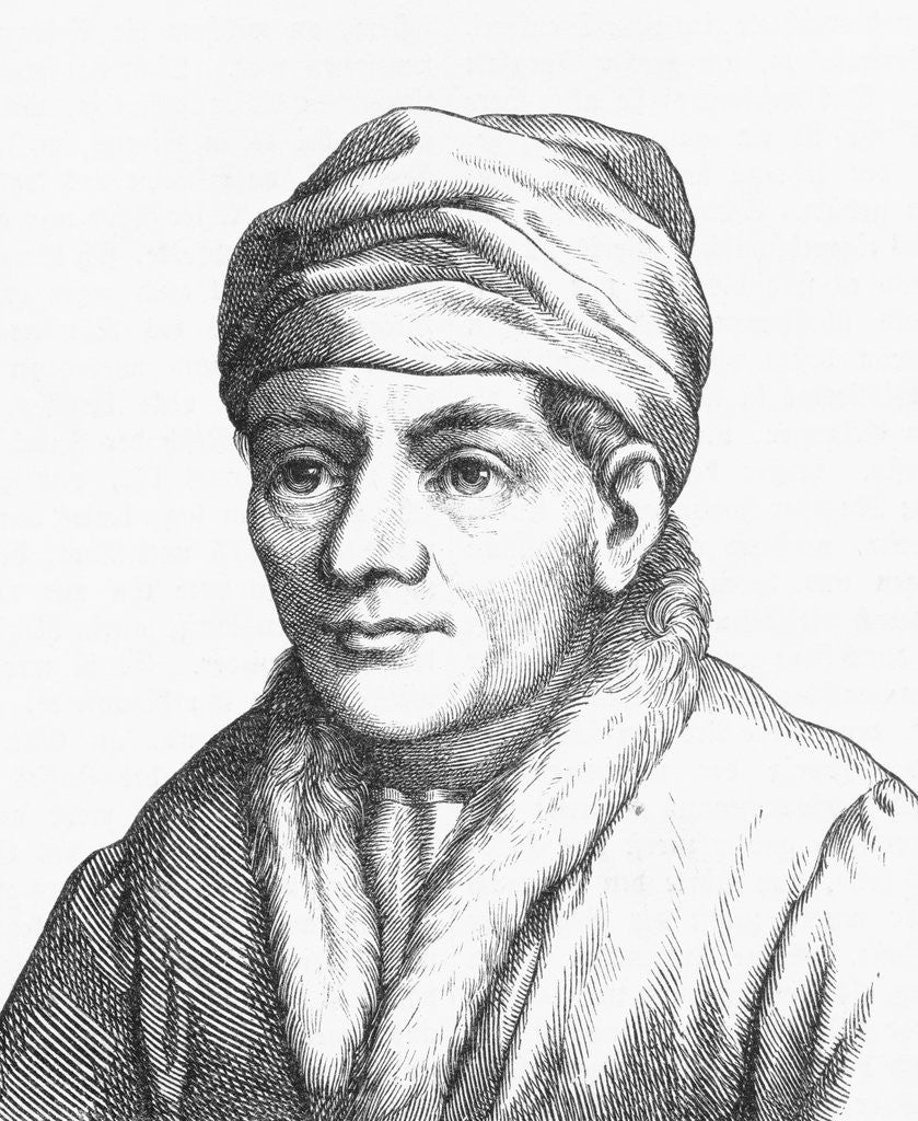 Detail of Engraving of Johannes Muller by Corbis