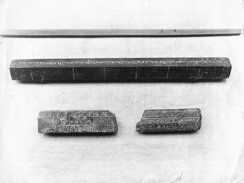 Detail of Fragment of Ancient Egyptian Cubit Rod by Corbis