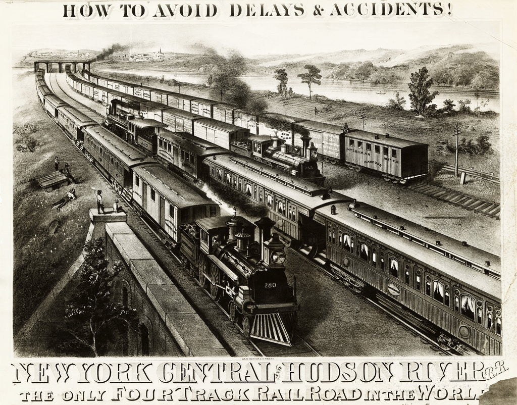 Detail of New York Central and Hudson River Railroad by Corbis