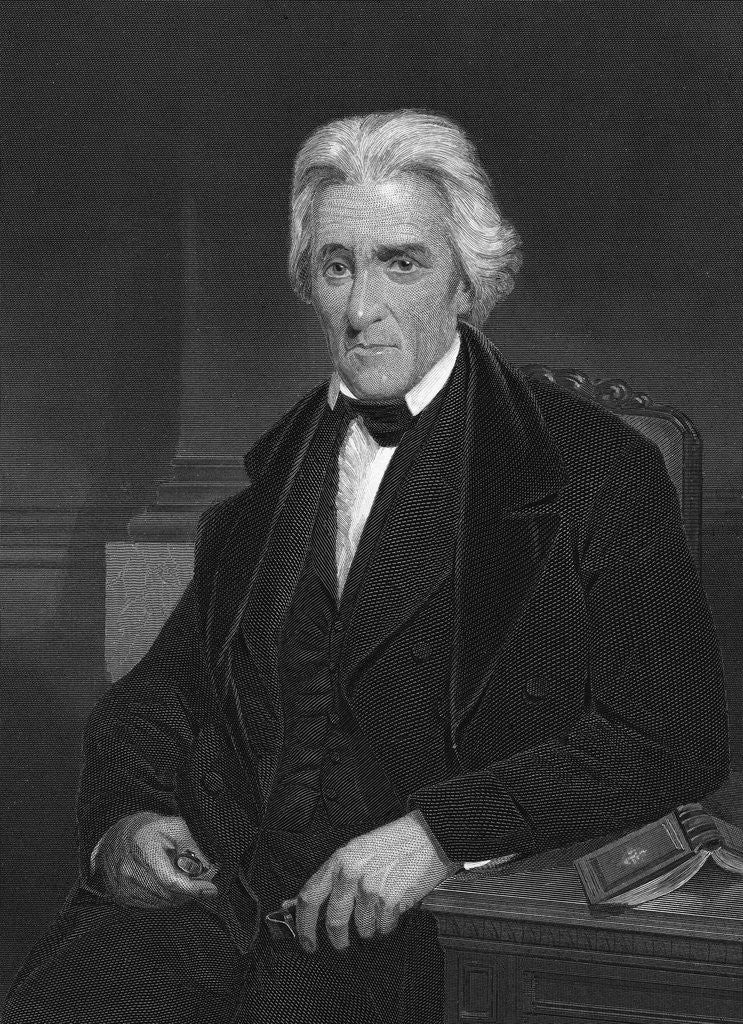 Detail of Portrait of Andrew Jackson Sitting by Corbis