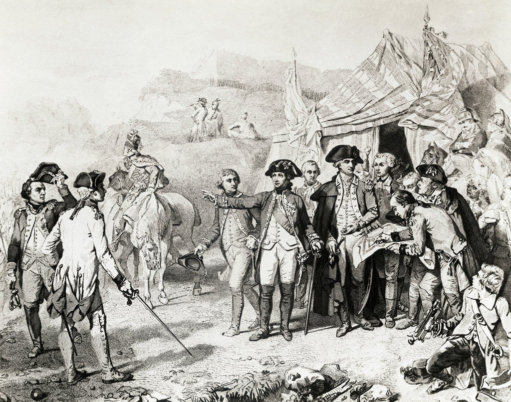 Detail of Illustration of Siege of Yorktown by Corbis