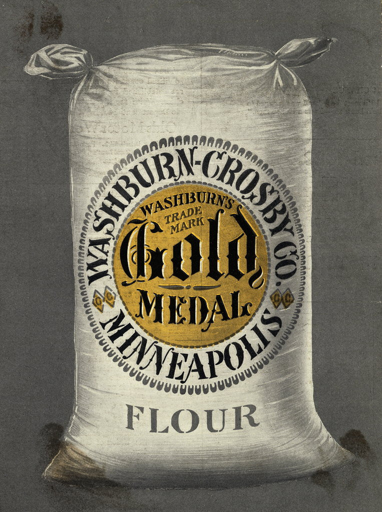 Detail of Advertisement for Gold Medal Flour by Corbis