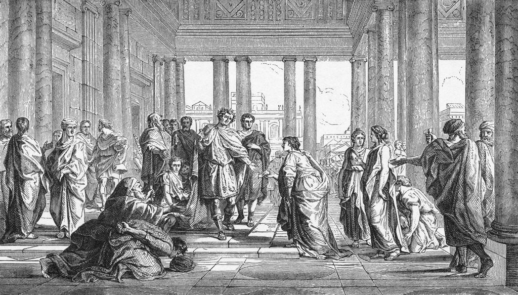 Detail of Roman Court Scene by Corbis