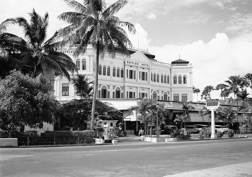 Detail of Raffles Hotel by Corbis