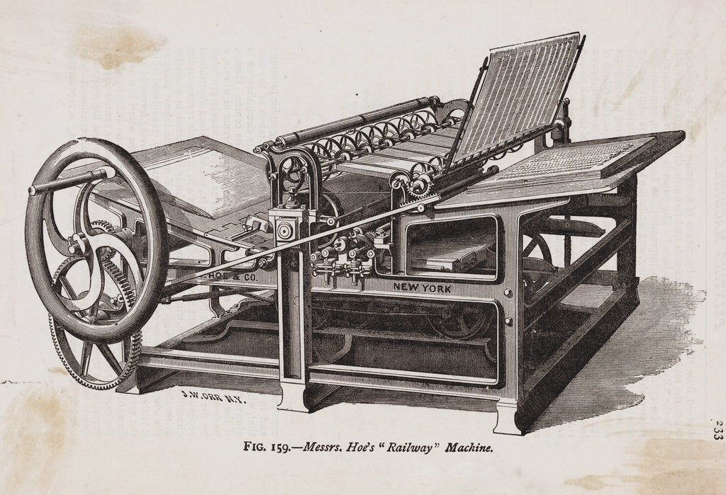 Detail of Printing Press by Corbis