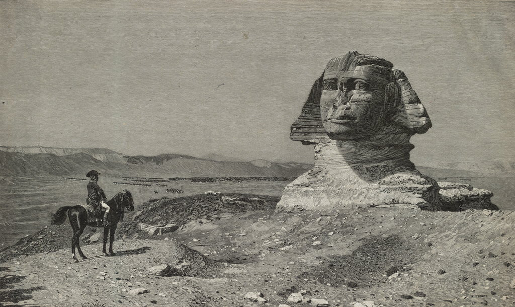 Detail of Napoleon Before the Sphinx by Corbis