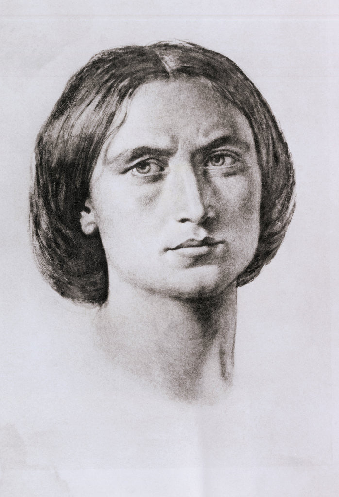 Detail of Engraving of George Eliot by Corbis