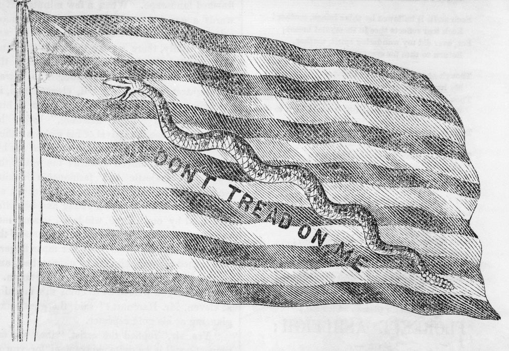 Detail of First U. S. Navy Jack Flag by Corbis