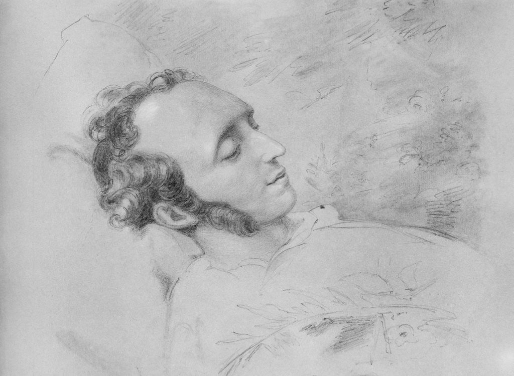 Detail of Drawing of Felix Mendelssohn on His Deathbed by Corbis