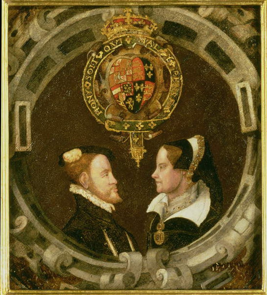 Detail of Philip and Mary I, c.1555 by English School