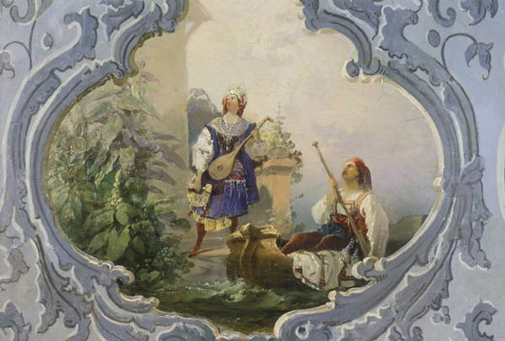 Detail of The Abduction from the Seraglio, 1850s by Josef Matěj Navrátil