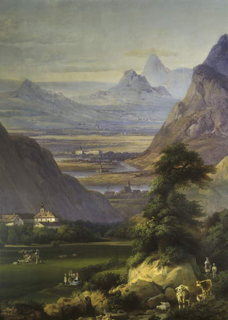 Detail of Landscape near Kamýk, 1850s by Josef Matěj Navrátil