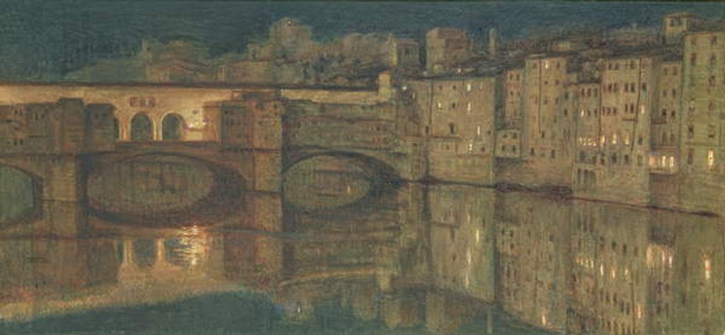 Detail of Ponte Vecchio, Florence by William Holman Hunt