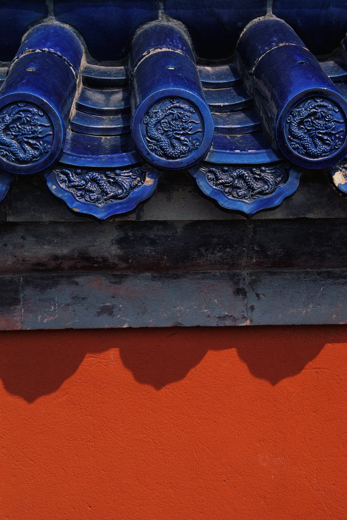 Detail of Roof Tiles in Forbidden City by Corbis