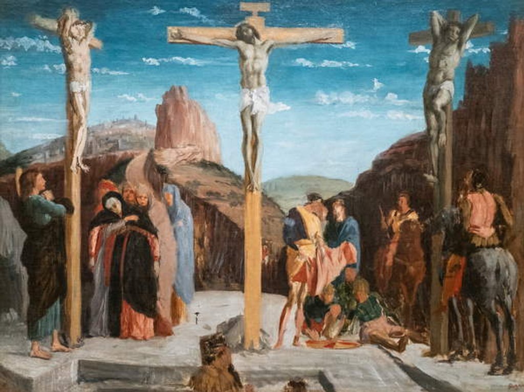 Detail of Calvary. 1861. Oil on canvas. by Edgar Degas