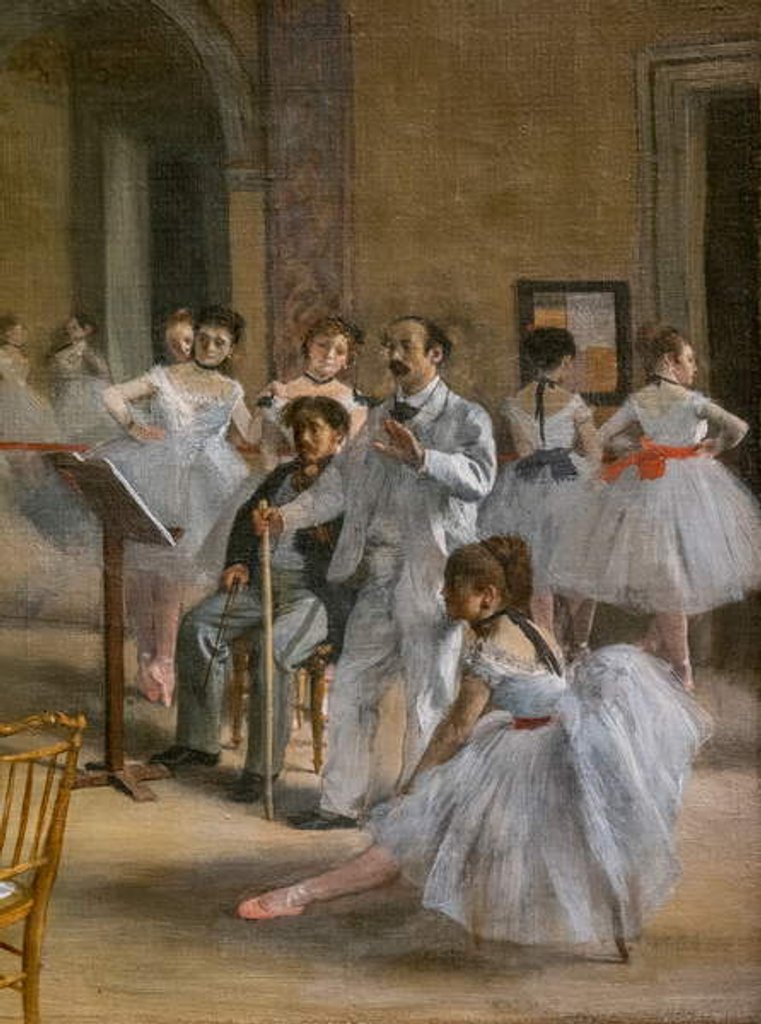 Detail of The Dance Lecon. 1872 by Edgar Degas