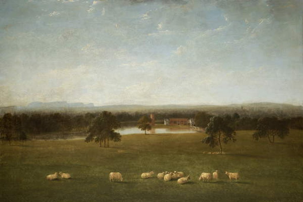 Detail of Tabley: The Old Hall from the Park by Anthony Devis