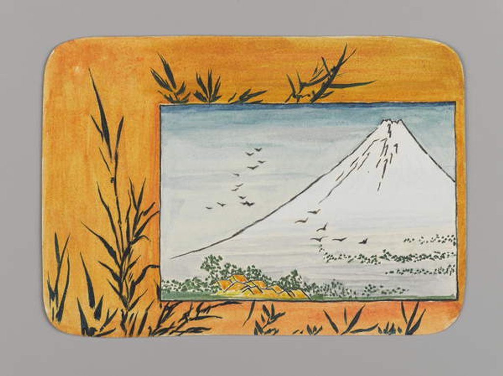 Detail of Small Card Decorated with Mount Fuji, c.1880 by Christopher Grant La Farge