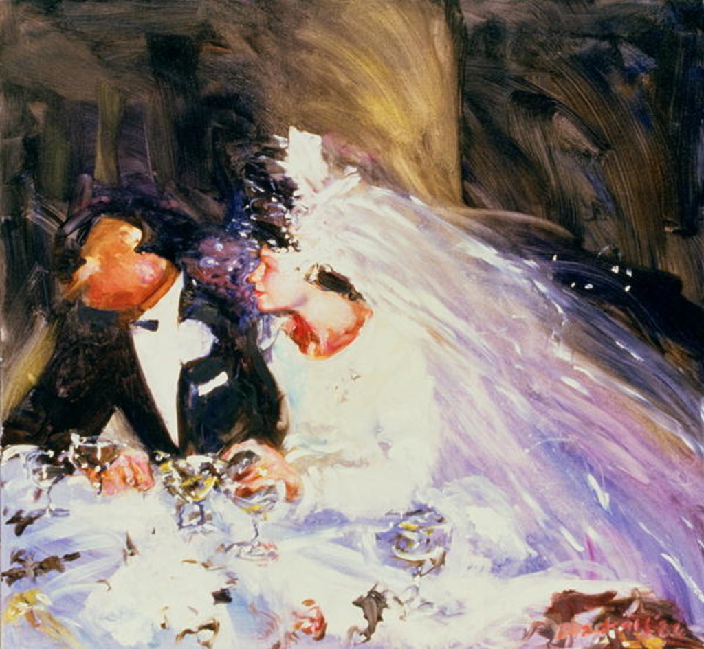 Detail of The Bride and Groom, 1983 by Ted Blackall