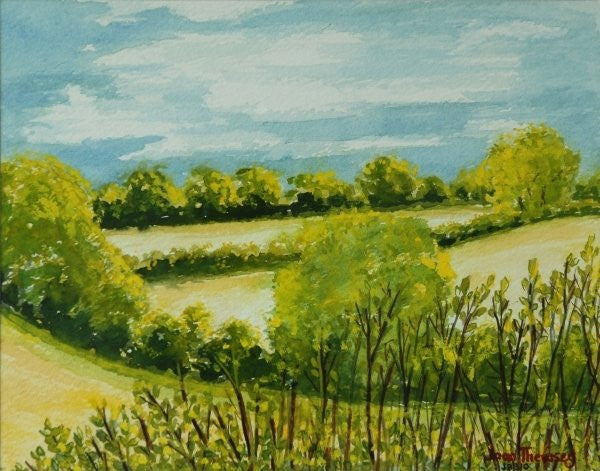 Detail of August Landscape, Suffolk by Joan Thewsey