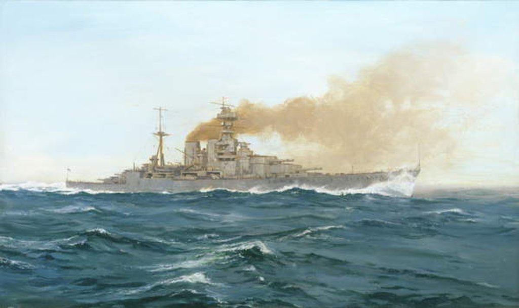 Detail of HMS Hood, 1919 by Duff Tollemache