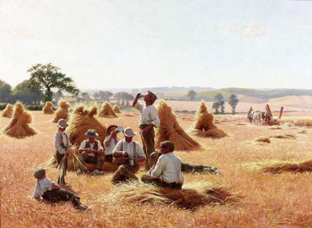 Detail of Harvesters Resting, 1898 by Thomas Frederick Mason Sheard