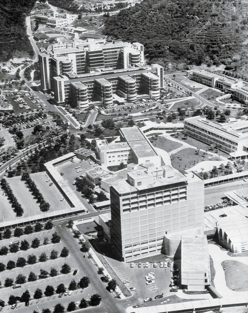 Detail of Aerial View of Caracas Buildings by Corbis