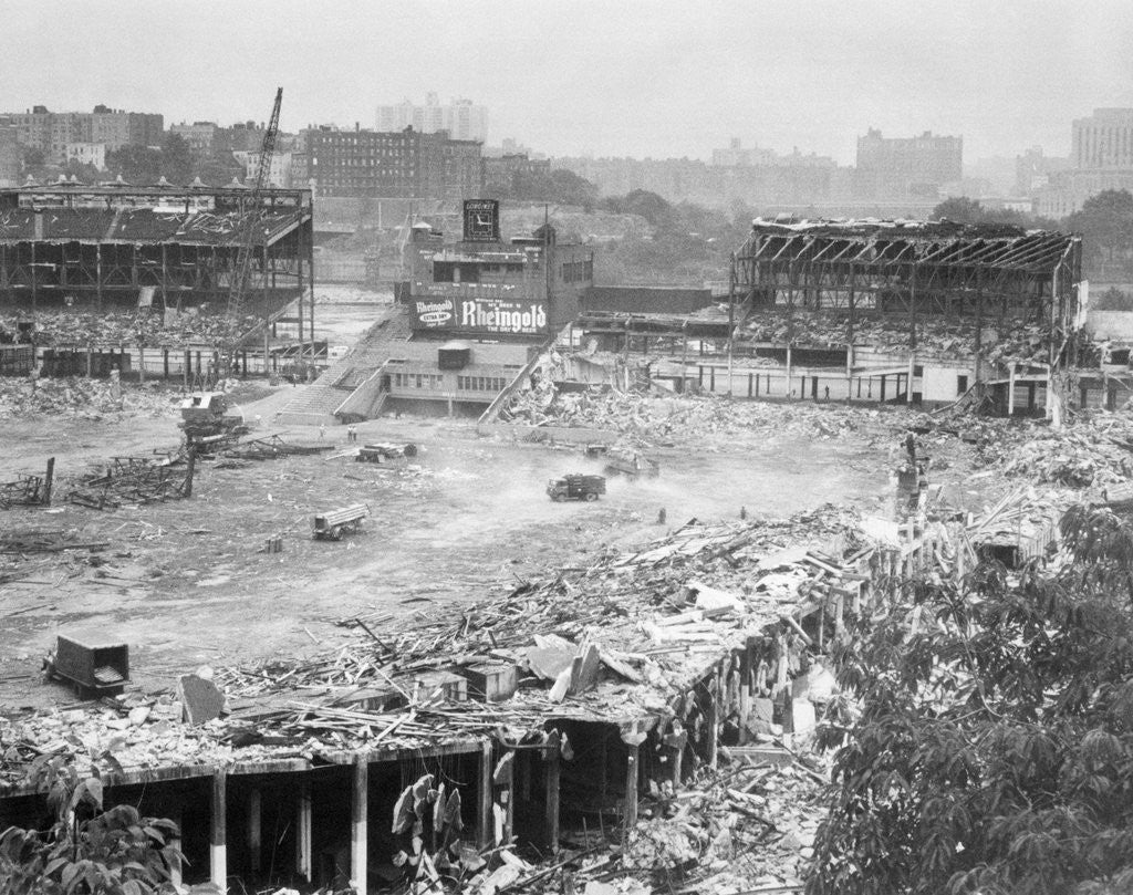 Detail of Demolition of Polo Grounds by Corbis